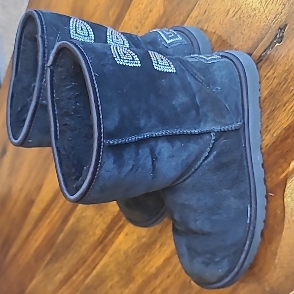 Ugg women's black boots size 6 - Picture 3 of 6